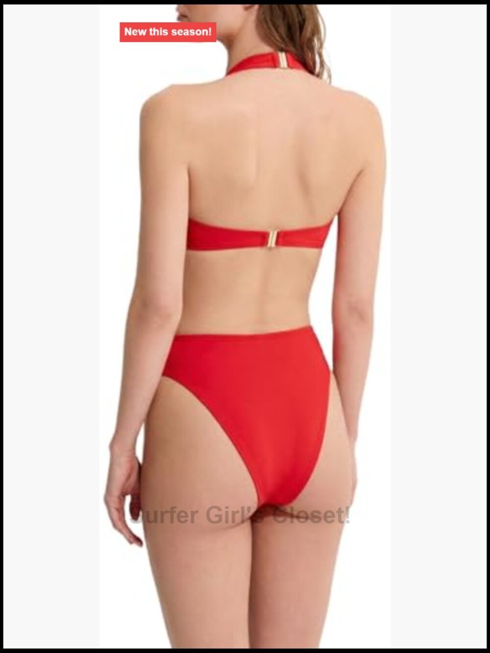 Quick-Dry Breathable Bikini Set with Buckle Closure - Picture 2 of 2